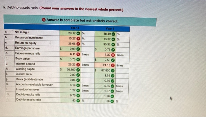 to Solomon Company: Year 4 Year 3 $210,700 8,300 219,000 $176,300 5.100