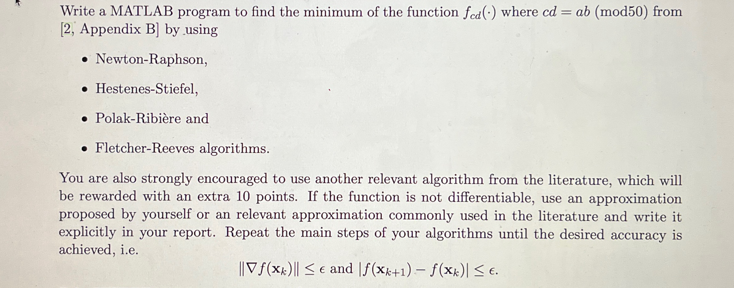 Camel Back -3 Three Hump Problem (CB3)(Dixon and Szeg,1975)minxf(x)=2x12-1.05x14+16x16+x1x2+x22 subject to