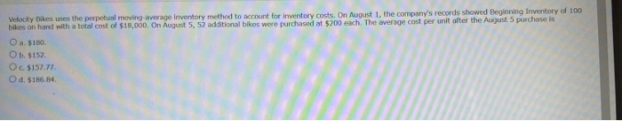 the following layers of inventory: Beginning inventory: 500 @ $1 - $500