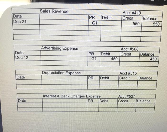 Sales Revenue 550 130 410 550 28 Telephone Exp. AP 563 210