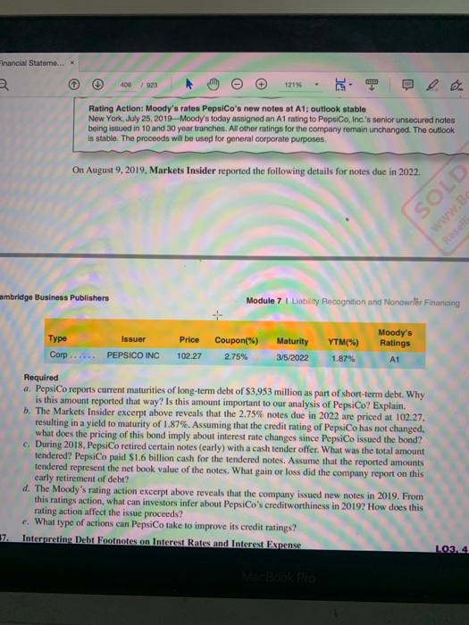 debt outstanding as of December 2018 in the follow- ing schedule to