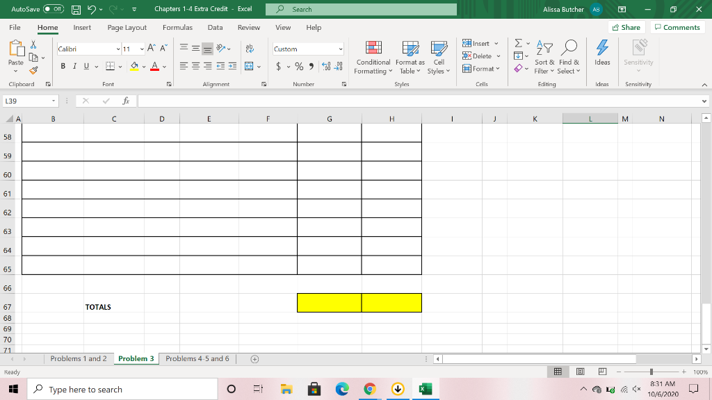 Pastures Bed & Breakfast Preliminary Trial Balance 55 Account Name Debit Credit