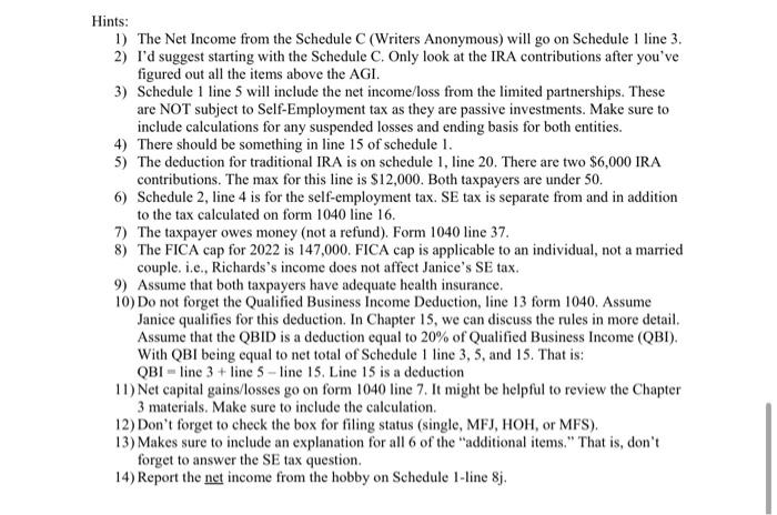 freelance writer. She called her freelance writing business "Writers Anonymous" (self employed).