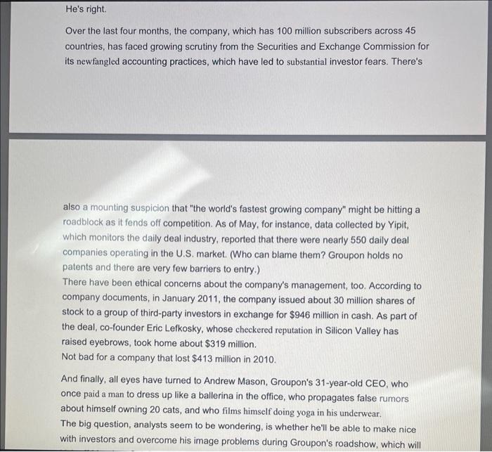 flags with the Groupon IPO. Then, read the Article from AFTER the