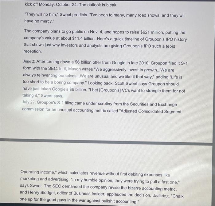 IPO 1. What did you think about "Adjusted Consolidated Segment Operating Income"?