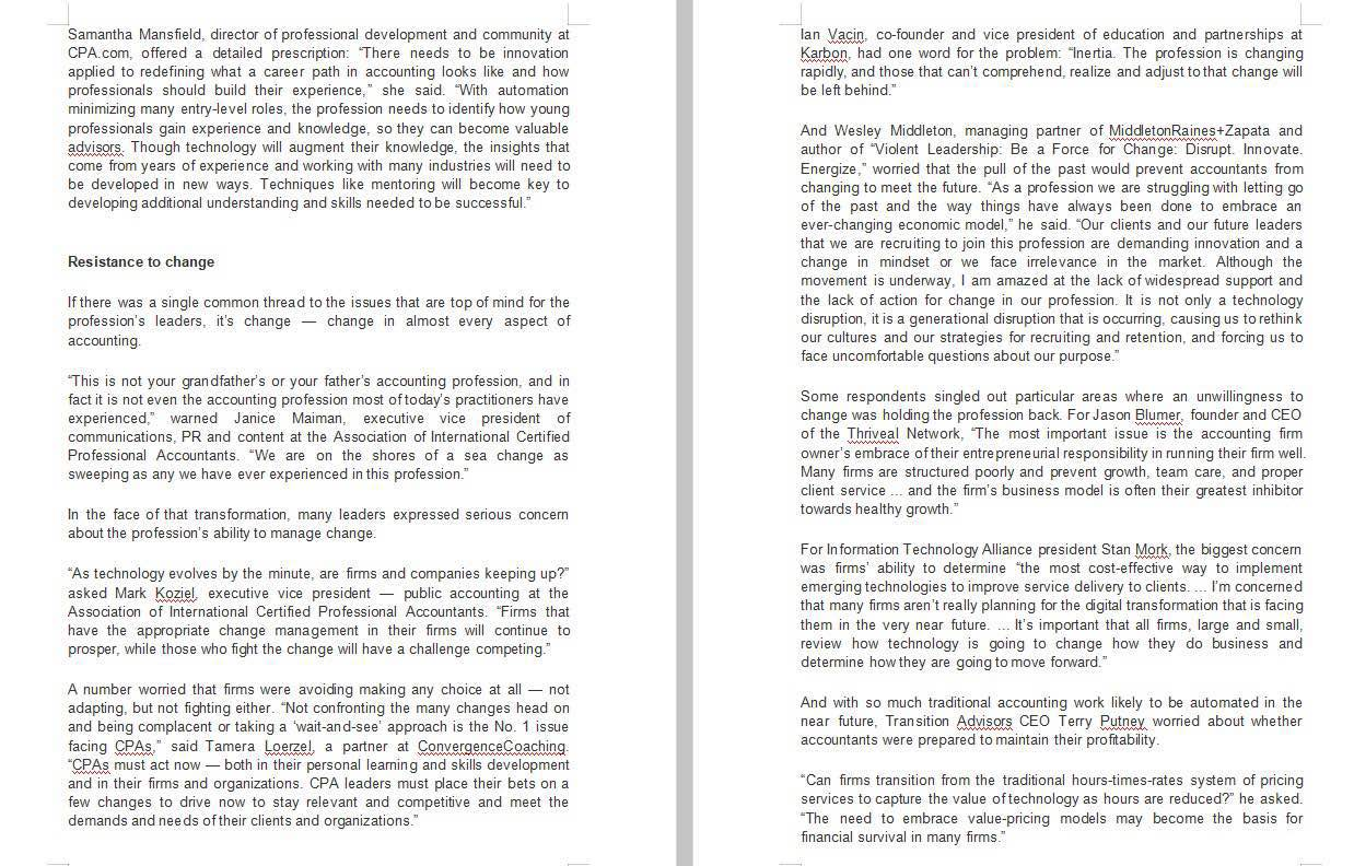 journals in your discussion. At least 600 words. The profession's biggest challenges