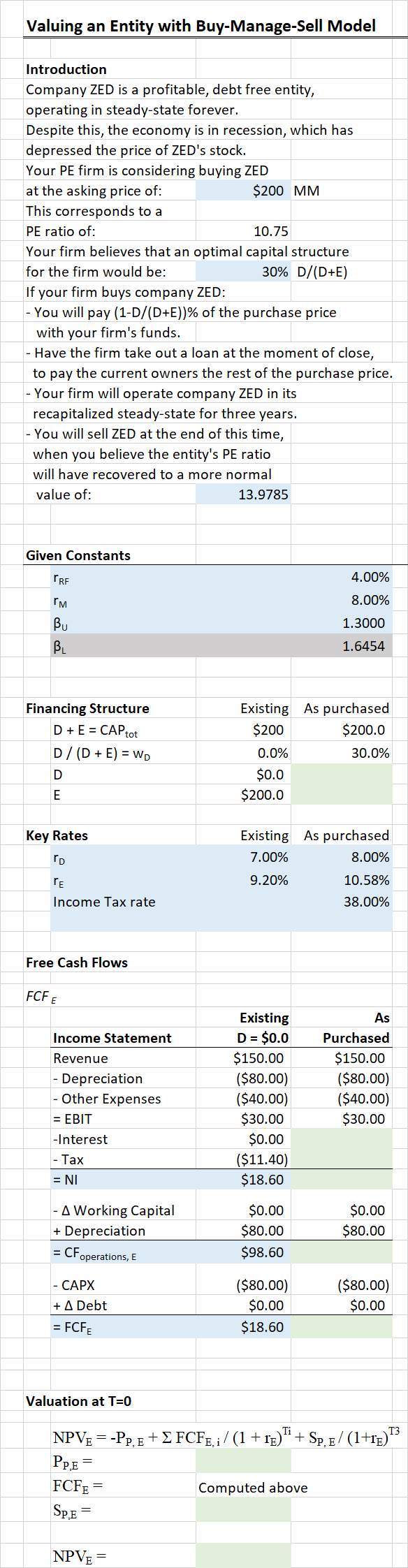  1. What is the NPV for the project "should we purchase