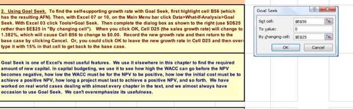 this rate, g=1.439%, with Excel's Goal Seek function and also algebraically, as