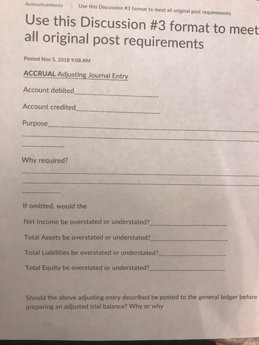 post, describe at least two typical adjusting entries a service-type business would