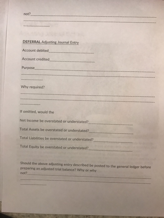 need to record to bring account balances up-to-date. For your examples, one