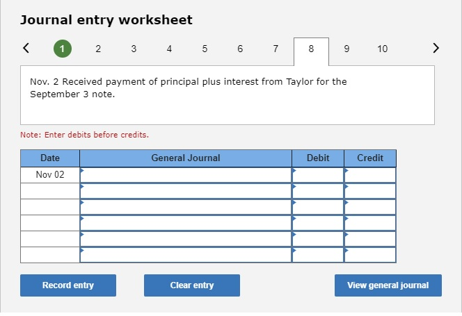 Ohlm a time extension on her past-due account receivable. Apr. 16 Ohlm