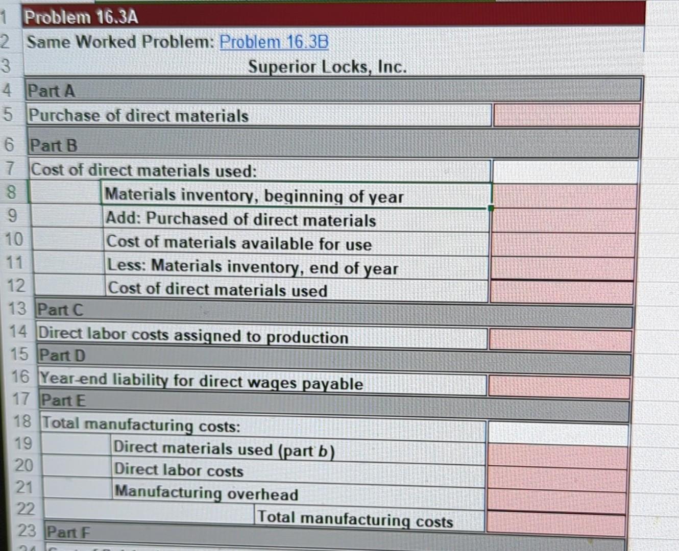 shown in the illustrated T accounts; others require short computations. (Show all
