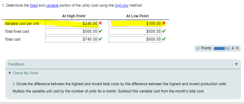 overhead costs are as follows: DIRECT MATERIALS Cost Behavior Units per Case