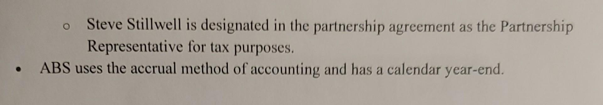 below, complete Arlington Building Supply's (ABS) 2019 Form 1065 and Schedule D.