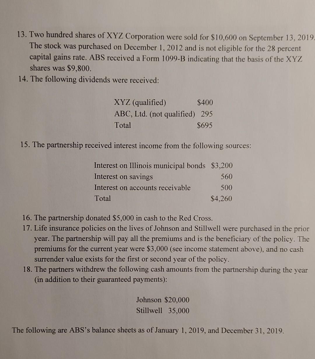expense provided in the income statement and the information in item #4