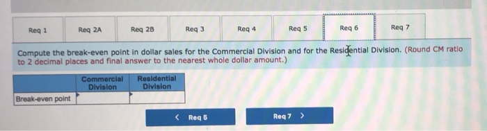 used to allocate common fixed expenses to the Commercial and Residential segments: