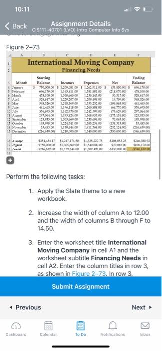 to 14.50. Enter the worksheet title International 3. Moving Company in cell