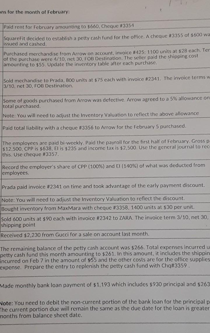 is on here is not correct Case: SquareFit - Student SquareFit owned