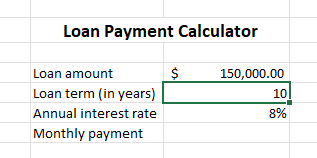  The accompanying Loans spreadsheet contains a partially completed spreadsheet model for