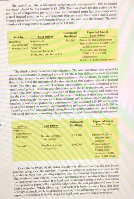 prints , and wood - framed prints with matting ) , assuming