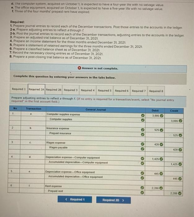 to operate Business Solutions The November 30, 2021 unadjusted trial balance of