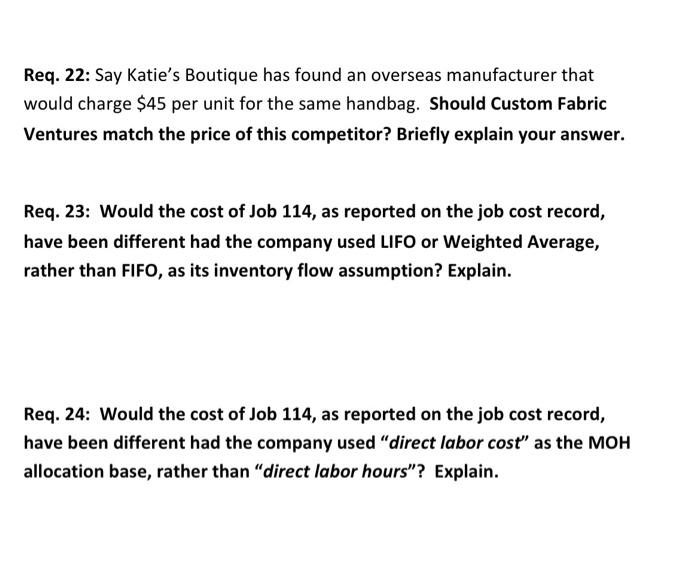 what mechanism(s) might these costs be assigned to jobs if they relate