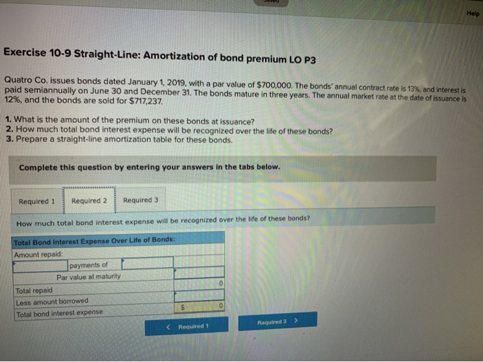 premium LO P3 Quatro Co. issues bonds dated January 1, 2019, with