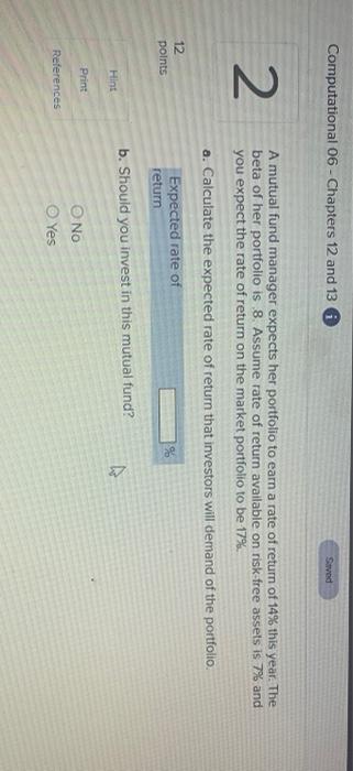  Computational 06 - Chapters 12 and 13 Satved 2 A mutual