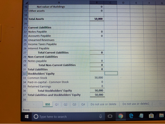 2 BALANCE SHEET 3 DECEMBER 31, 2017 4 Current Assets 5 Cash