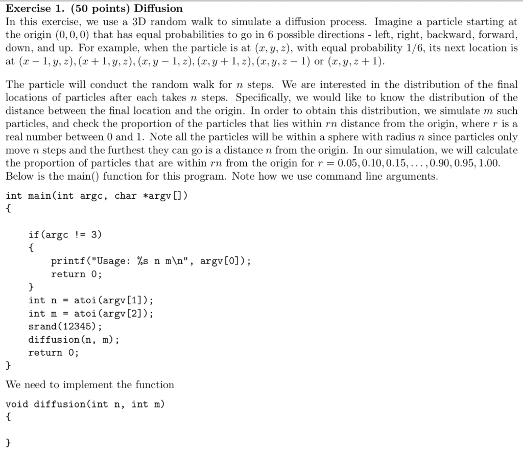 I need this in c programming the assignment is given and also