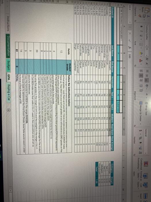 Jon Higment cets E2 1 X fr In Cell B4 place the