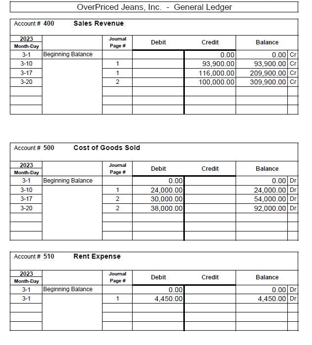 is put into Big Bank. (As an example of how to journalize