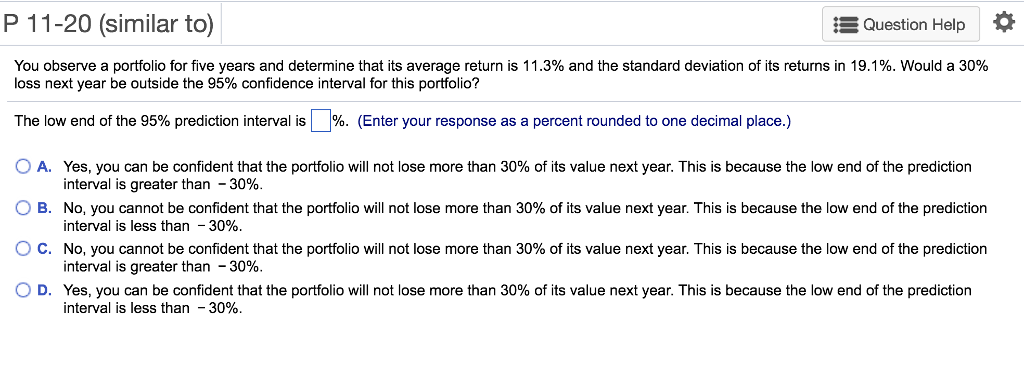 table to the right, calculate the return for investing in the stock