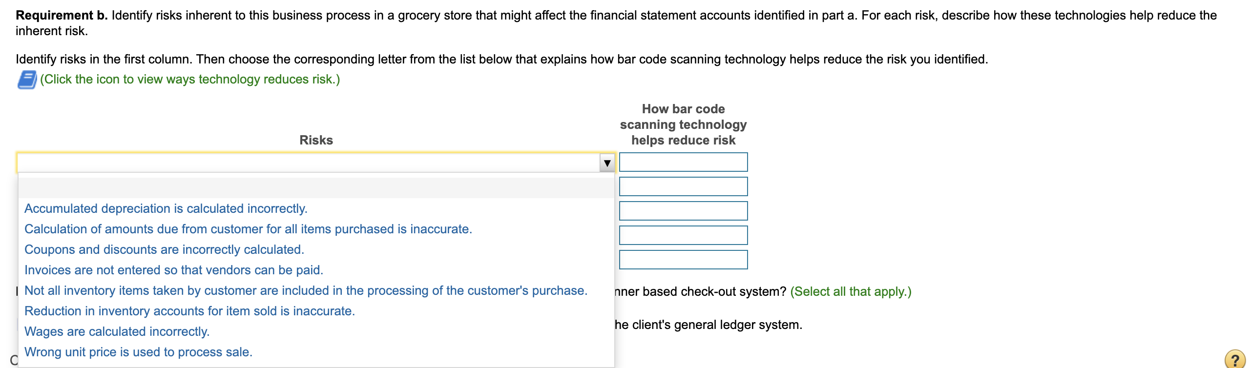 read bar code labels attached to each product, which the system then