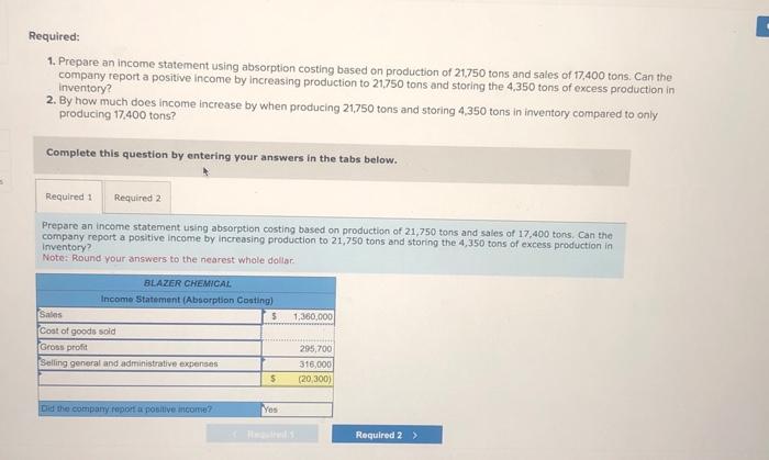 production of 21,750 tons and sales of 17,400 tons. Can the company
