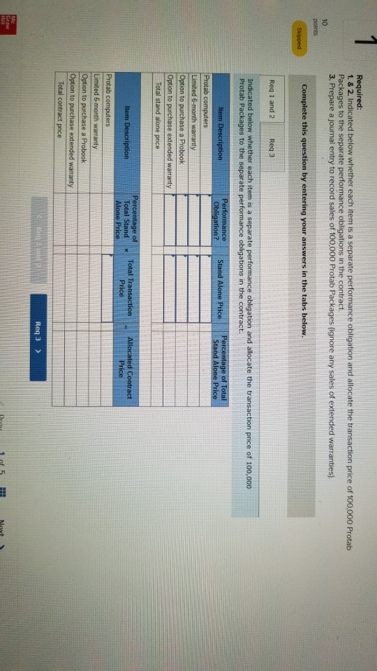 The $740 sales price of a Protab Package includes the following 10