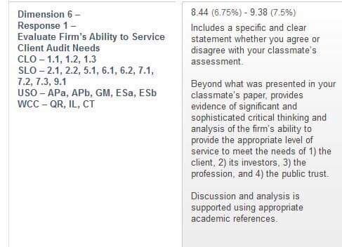 answer qustion 6 according to this answer Ability to Service In understanding