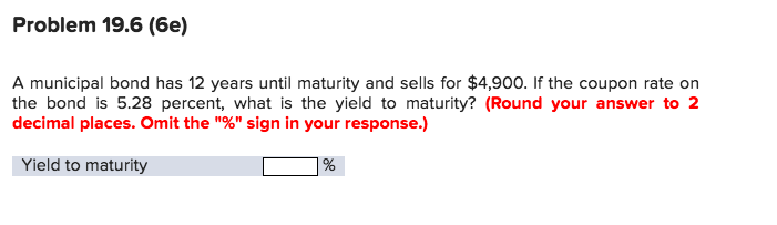 What is the yield to maturity? (Do not round intermediate calculations. Enter