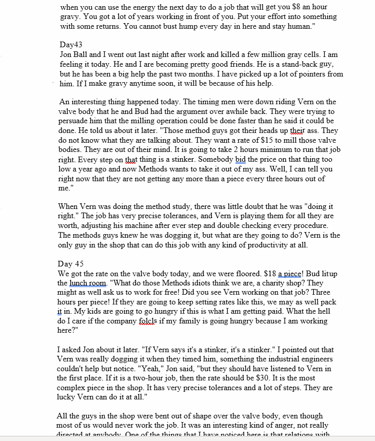 grew beyond approximately 200 employees, but the margins in the business were