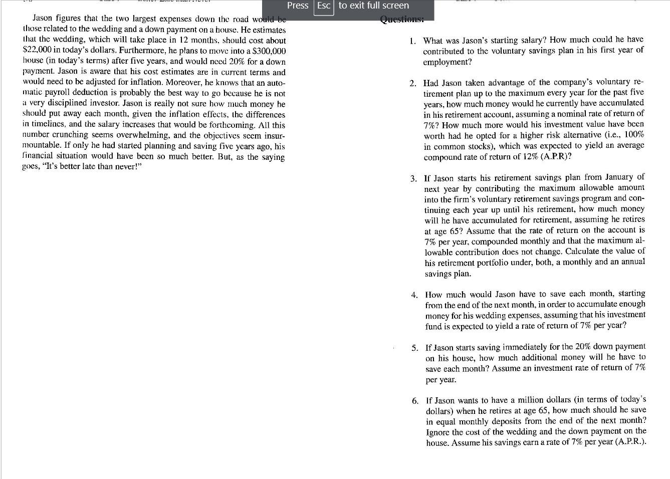 case? Explain your answer with suitable calculations. Press ESC to exit full