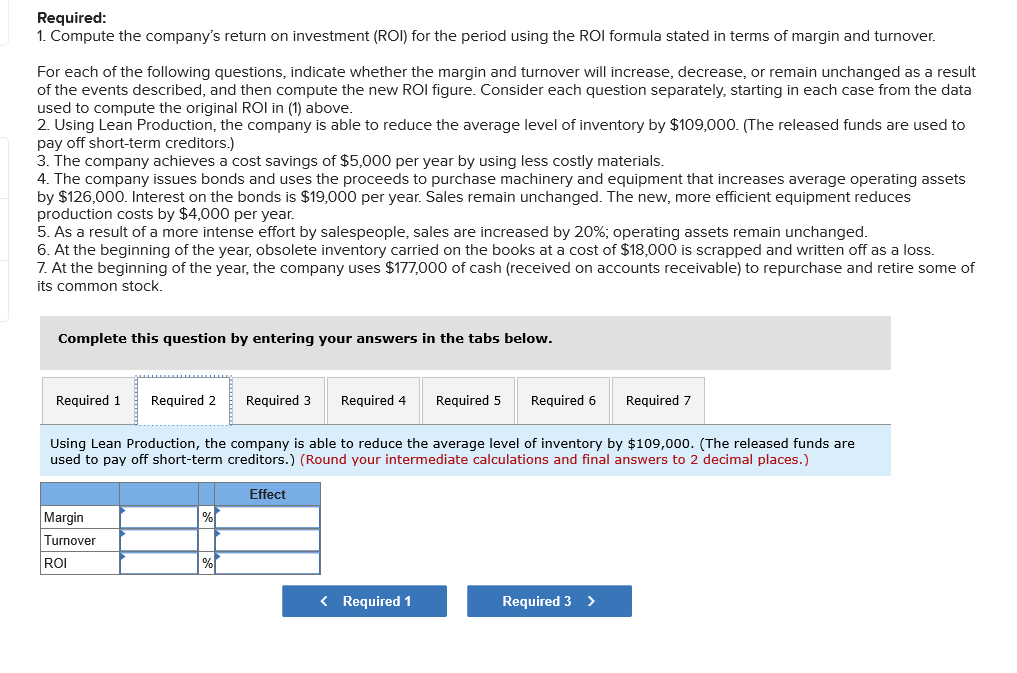 question as soon as possible. Thank you. Problem 10-20 Return on Investment