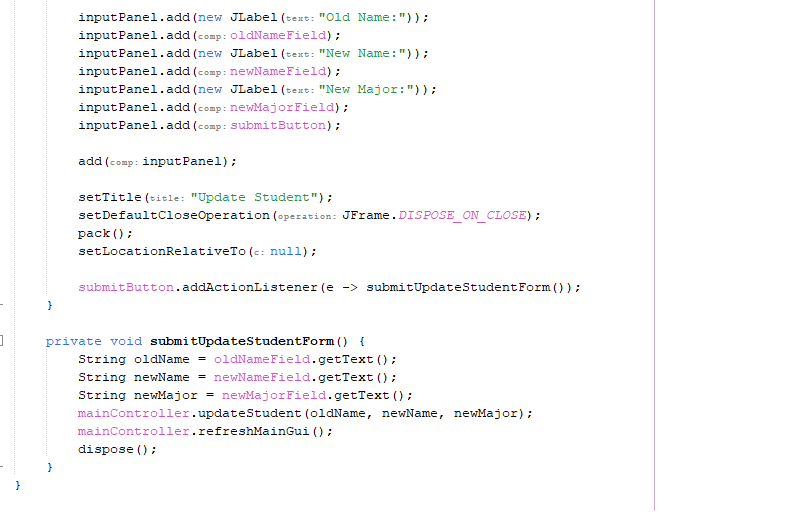 model will be opened/closed/updated with methods from the Controller. In other words,