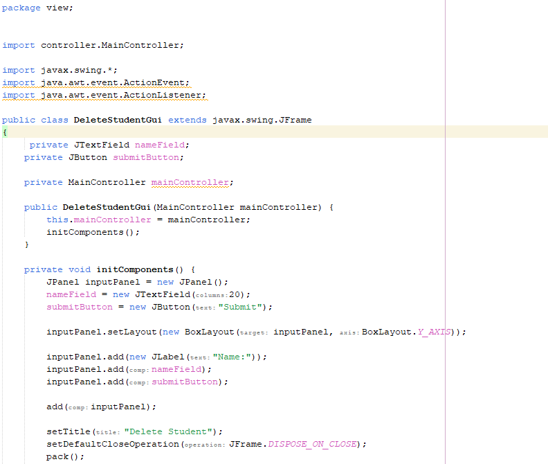 the Controller classes should be your go-between to send data from the