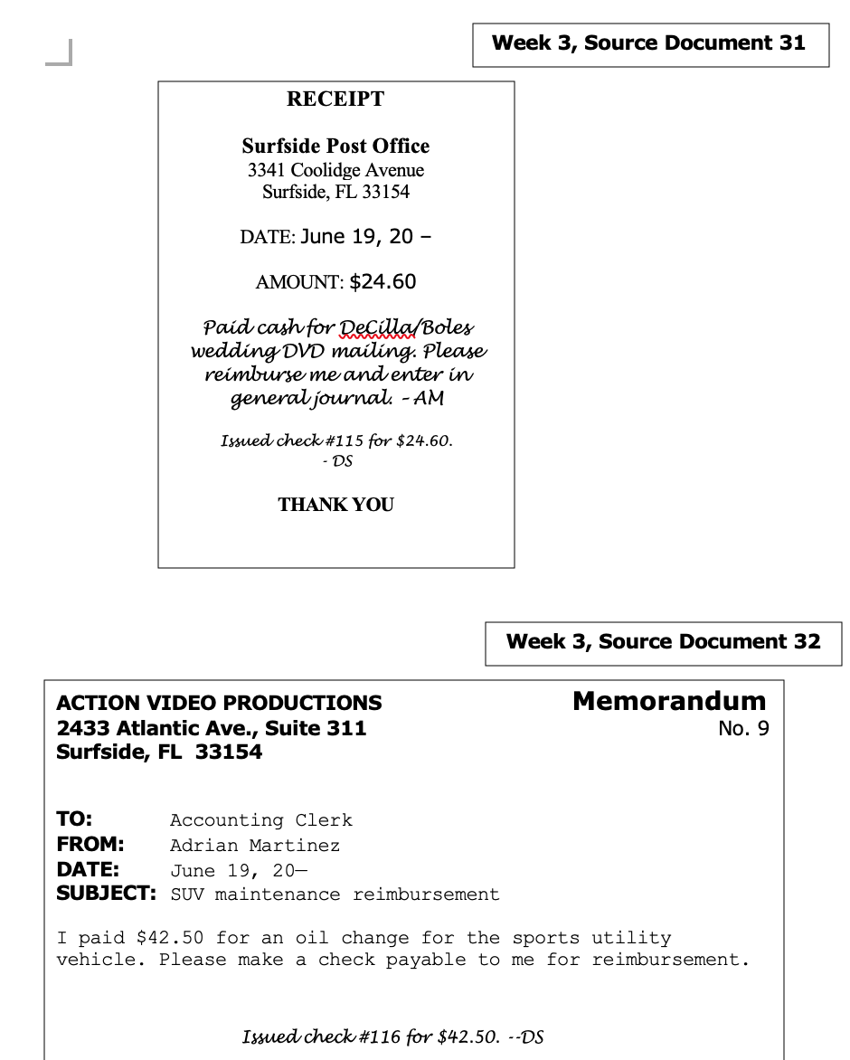 from Nicolas DeCilla deposit for the DeCilla/Boles wedding (first of three payments)