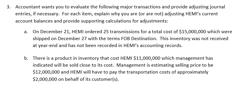 and Machinery Inc. Trial Balance At December 31, 2019 Unadjusted Trial Balance