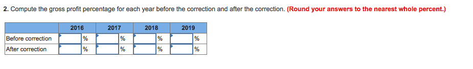 Pruitt Company summarized for a four-year period shows the following 2016 2017