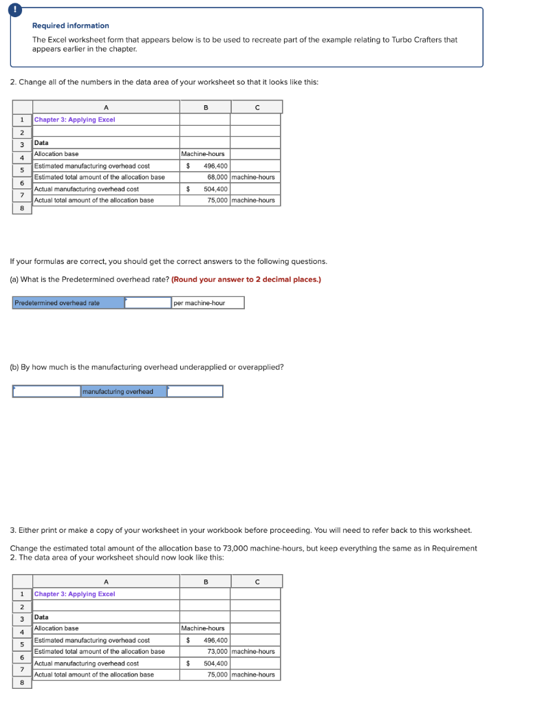 that appears earlier in the chapter. Download the Applying Excel form and