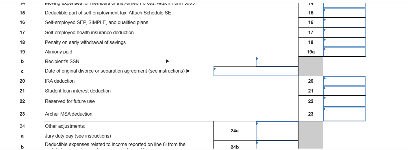 Other forms (see instructions) & 25c & 0 & & \\ \hline
