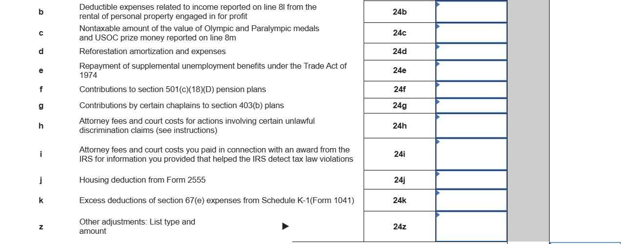 & d Add lines 25a through 25c & & & 25d &