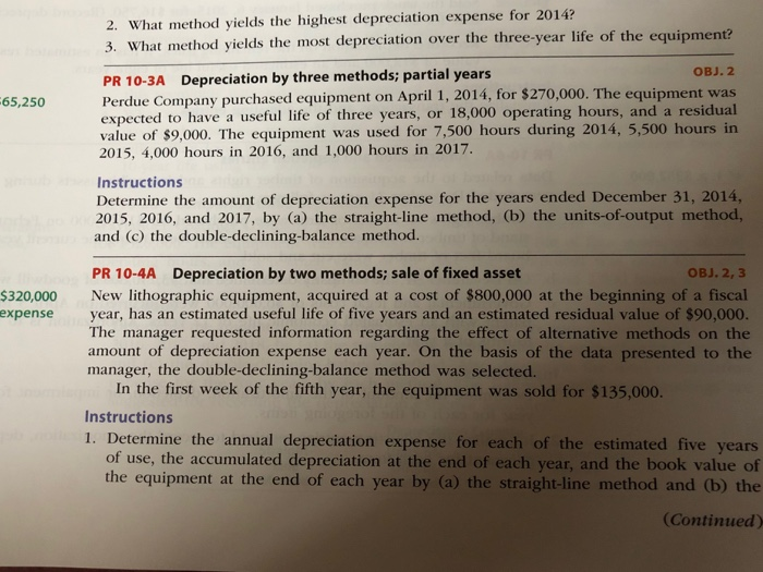  problem 10-4A i need help solving all of it 2. What